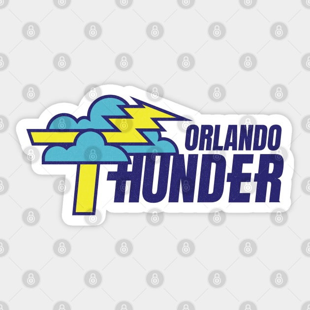 Defunct Orlando Thunder WLAF Football 1991 Sticker by LocalZonly